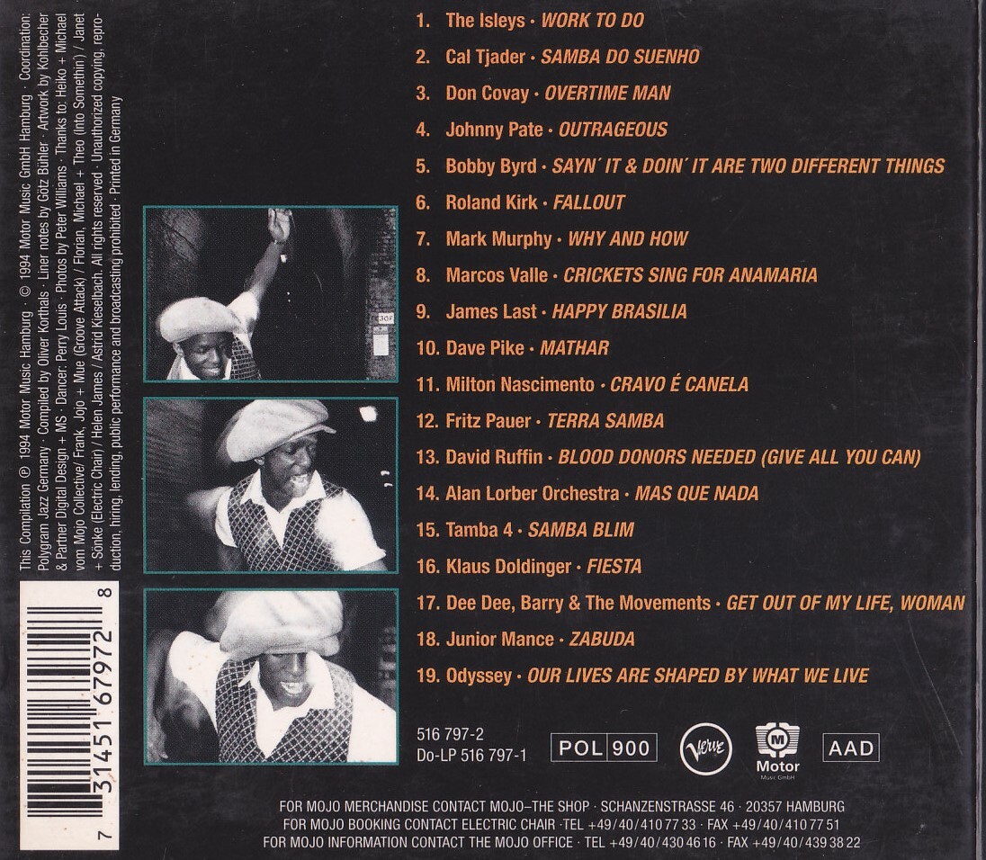 Mojo Club Dancefloor Jazz Vol. Three CD 1994 Digipack eBay