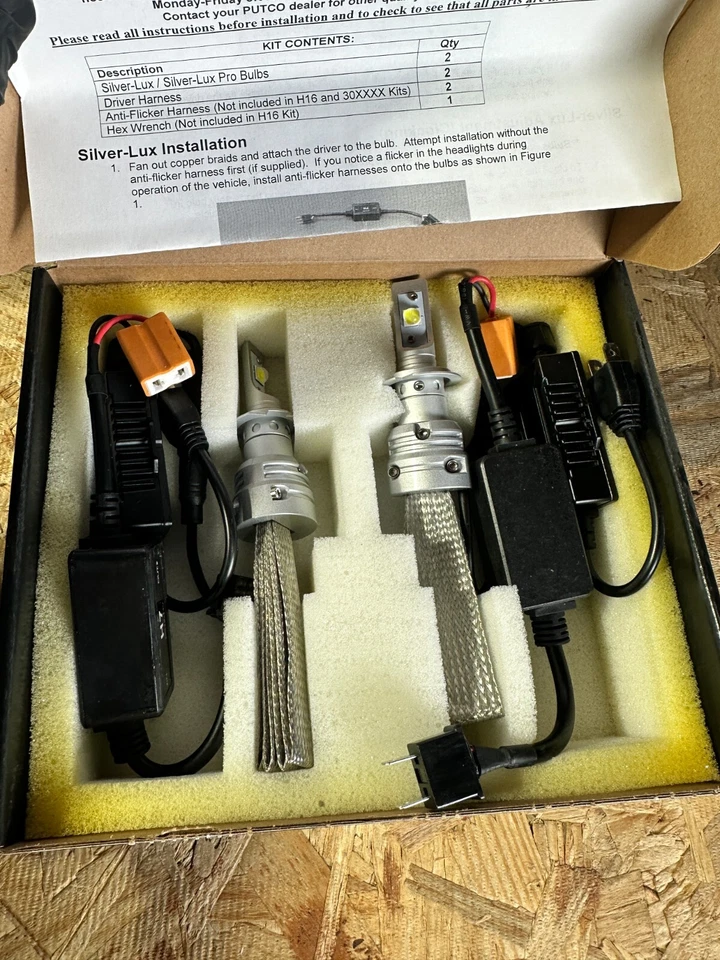 Putco 280007P Silver Lux Led Pro-Pair-H7 NEW OLD STOCK UNUSED - Image 2 of 3