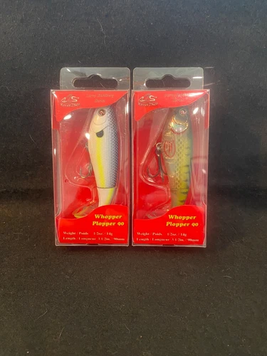 2 Lot River2Sea Whopper Plopper 90 Topwater 3-1/2"  2 DIFFERENT COLORS Included!