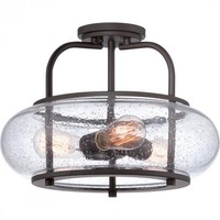 Quoizel Trg1716oz Trilogy With Old Bronze Finish And Large Semi Flush Mount, B on sale Quoizel Trg1716oz Trilogy With Old Bronze Finish And Large Semi Flush Mount, B on sale