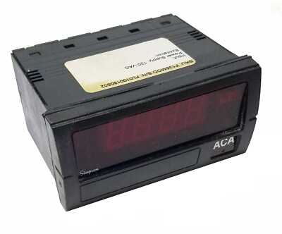Simpson Electric Falcon F35 3.5-Digit 0-20VDC Digital Panel Meter ~ AC AMPS