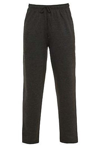 Mens Plain Fleece Zip Pocket Jogging Bottoms Joggers Pants Open Hem Trousers - Picture 4 of 7
