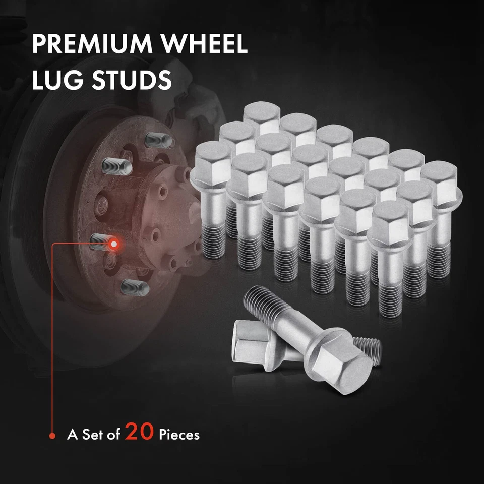 20x M12x1.5 Perno de rueda para Mercedes-Benz W124 C124 S124 C230 SL320 E420 Chrysler Foto 3 de 4