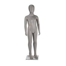 GEC342 Child Mannequin - Egg Head - Matt Grey - 1300mm