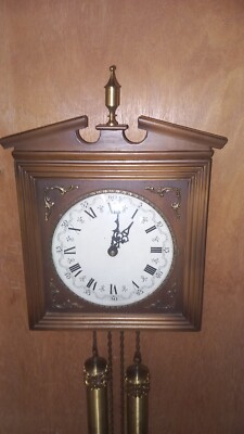 alte mechanische Wanduhr / Pendeluhr , E SCHMECKENBECHER
