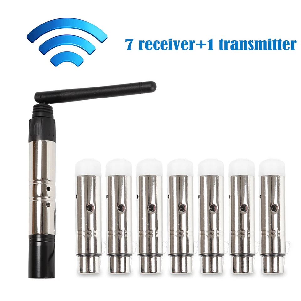 8x DMX512 Funk Receiver Wireless Empfänger Sender Controller für DJ Bühnenlicht - Bild 4 von 4