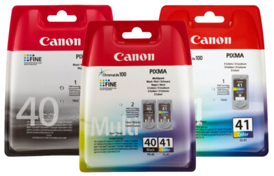 Canon PG40+CL41 DRUCKER PATRONE PIXMA IP1200 IP1300 IP1600 IP1700 IP180 Original