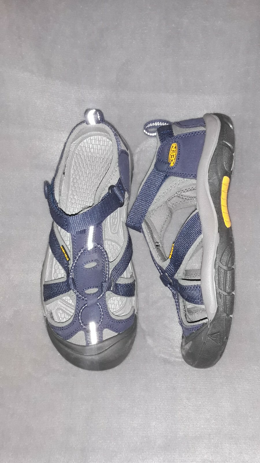Sandali sportivi Keen (donna taglia 5) blu e nero gancio e passante lavabili impermeabili