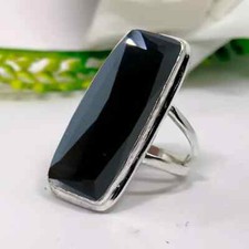 Beautiful Black Onyx Ring Handmade Sterling Silver 925-Gemstone Jewelry Ring S32