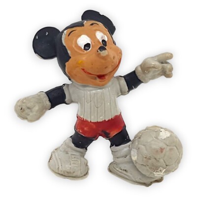 Mickey Maus Bullyland 70er Jahre Fußball Trikot Micky Mouse 5 5cm Figur Bespielt
