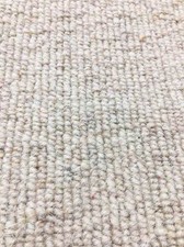 Carpet Remnant Roll End Heavenly Linen Light Beige Wool Loop Pile 5x4m 20% OFF