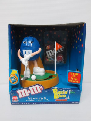 W.H]MISB 00611 M&M's Puttin GOLF BLUE dispenser with BOX IN STOCK