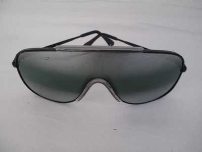 Willson Spectra II Safety Sunglasses Polarized Vintage Black Silver Mirrored