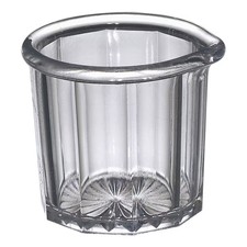 Gessner 1500 CLEAR SAN Plastic 2 Oz. Creamer / Syrup Pitcher - Dozen