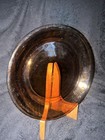 Vintage Anchor Hocking Fire-King Amber 9” Pie Plate & Clear Glass Mug Lot USA — photo 4