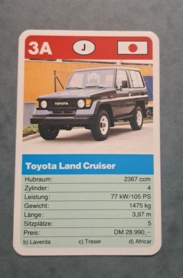 Toyota Land Cruiser - 3C - Einzelkarte - Quartett (7)