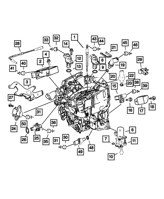 Genuine Mopar Glow Plug 68102087AA