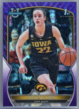 Caitlin Clark Purple Mini-Diamond /399 2022-23 Bowman University Chrome 1st #50