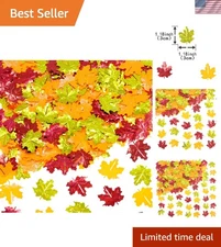 Reusable Thanksgiving Confetti - Star & Leaf Design for Shower & Wedding Decor