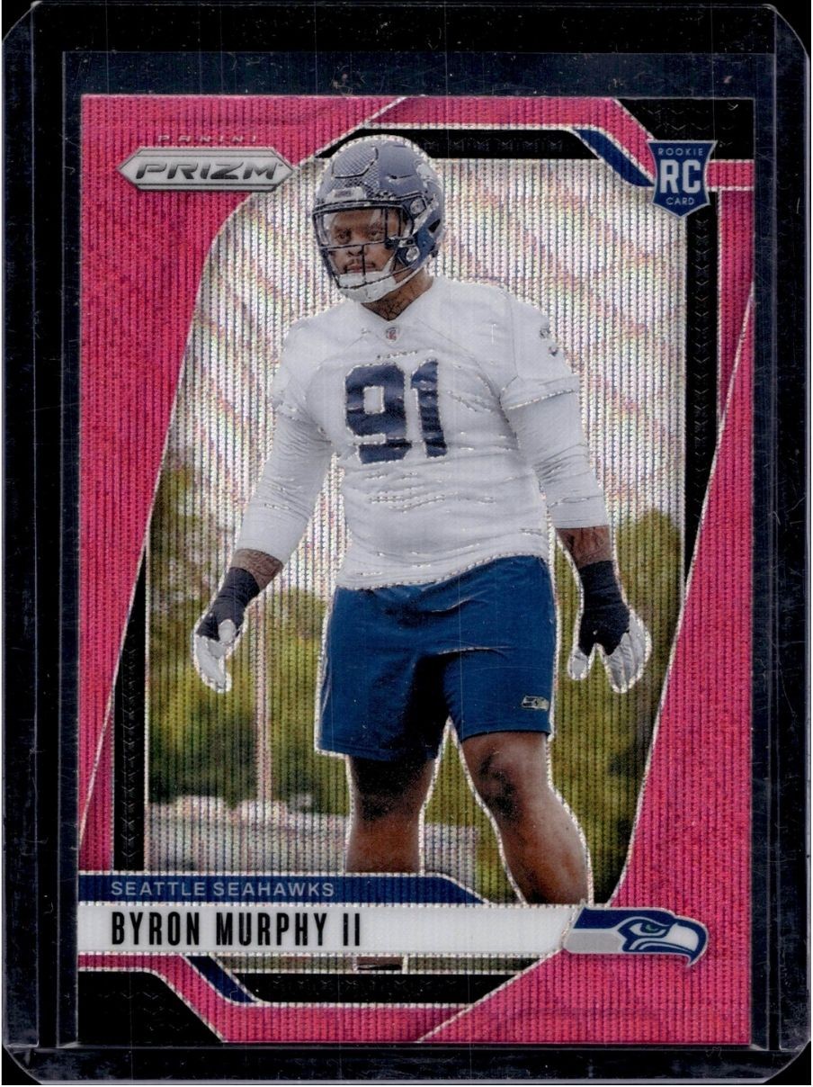 2024 Panini Prizm #317 Byron Murphy II Pink Wave
