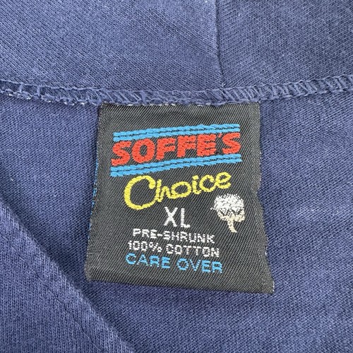 UNC Tar Heels Soffe's Choice Jersey Men’s XL Raglan Blue Cotton Buttons Vtg - Picture 8 of 10
