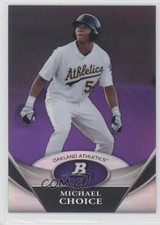 2011 Bowman Platinum Prospects Retail Purple Refractor Michael Choice #BPP43 0f8