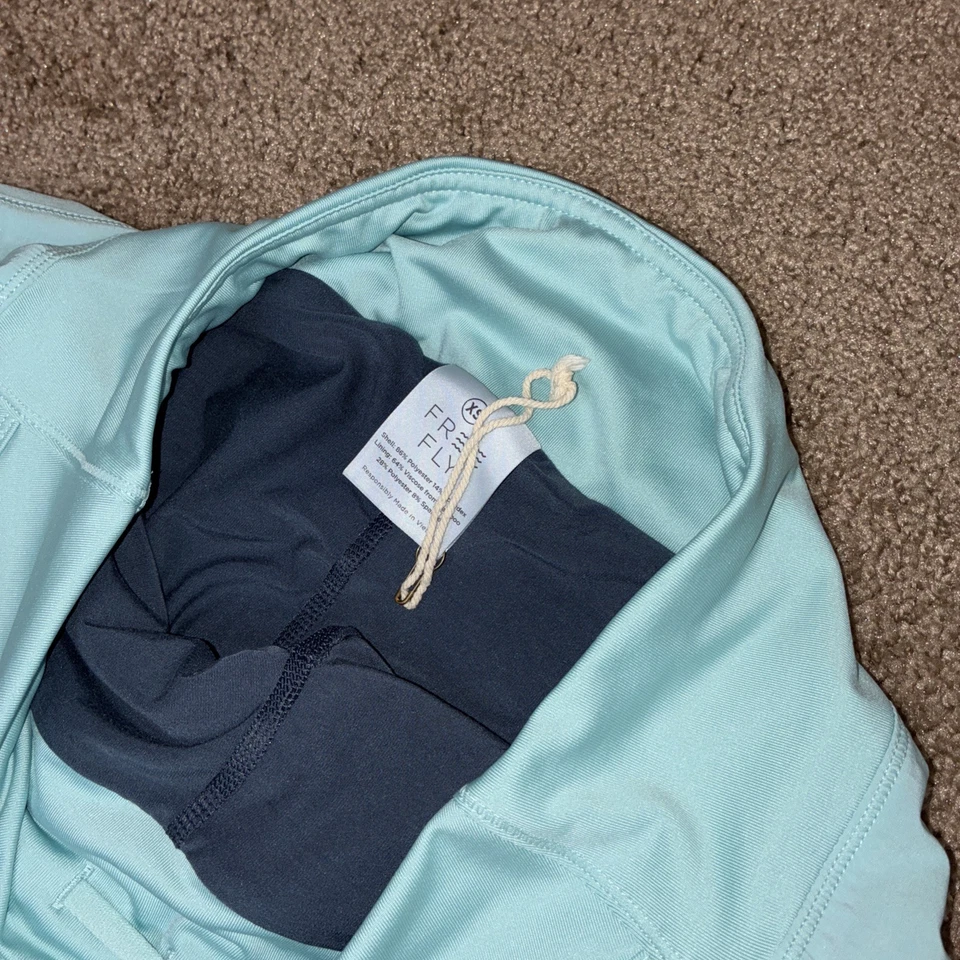 Pantalón corto forrado Free Fly Breeze XS Sea Glass azul tenis pickleball para mujer Foto 4 de 4