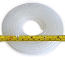 Pure Silicone Tubing - 1/8" ID x 1/4" OD - High Temp 10 Feet, Translucent Pure Silicone Tubing - 1/8" ID x 1/4" OD - High Temp 10 Feet, Translucent - Image 1