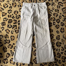 Vintage 1970s Levi  s White Tab Flare Jeans Size 33 x 29.5