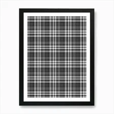 Plaid Fabric 1 Art Print Framed Wall Art Poster Canvas Print Picture