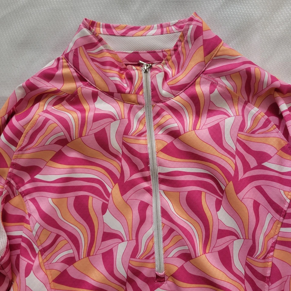 Camisa Pebble Beach Dry-Luxe Performance Mujer Grande 1/4 Cremallera Manga Larga Foto 4 de 4