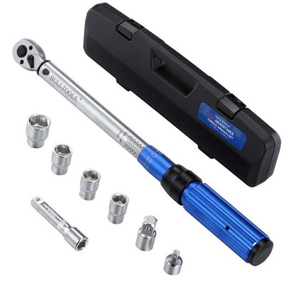 3/8'' Dual-Direction Click Torque Wrench Set 10-100 ft.lb High Accuracy