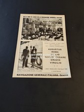1928 NAVE ROMA CON ANGELO MUSCO A BORDO RECITA AUGUSTUS VINTAGE AD PUBBLICITA