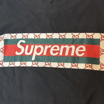 Supreme X Gucci Box Logo M Shirt | eBay