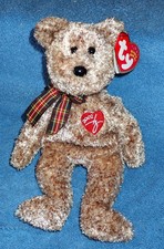 TY Beanie Baby   "2002 SIGNATURE BEAR"   Retired  8.5" Stuffed Toy  MWMT's