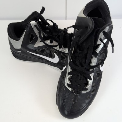 Nike Zoom Hyperchaos Black White Silver 535272-001 Mens 10.5 Basketball Shoes