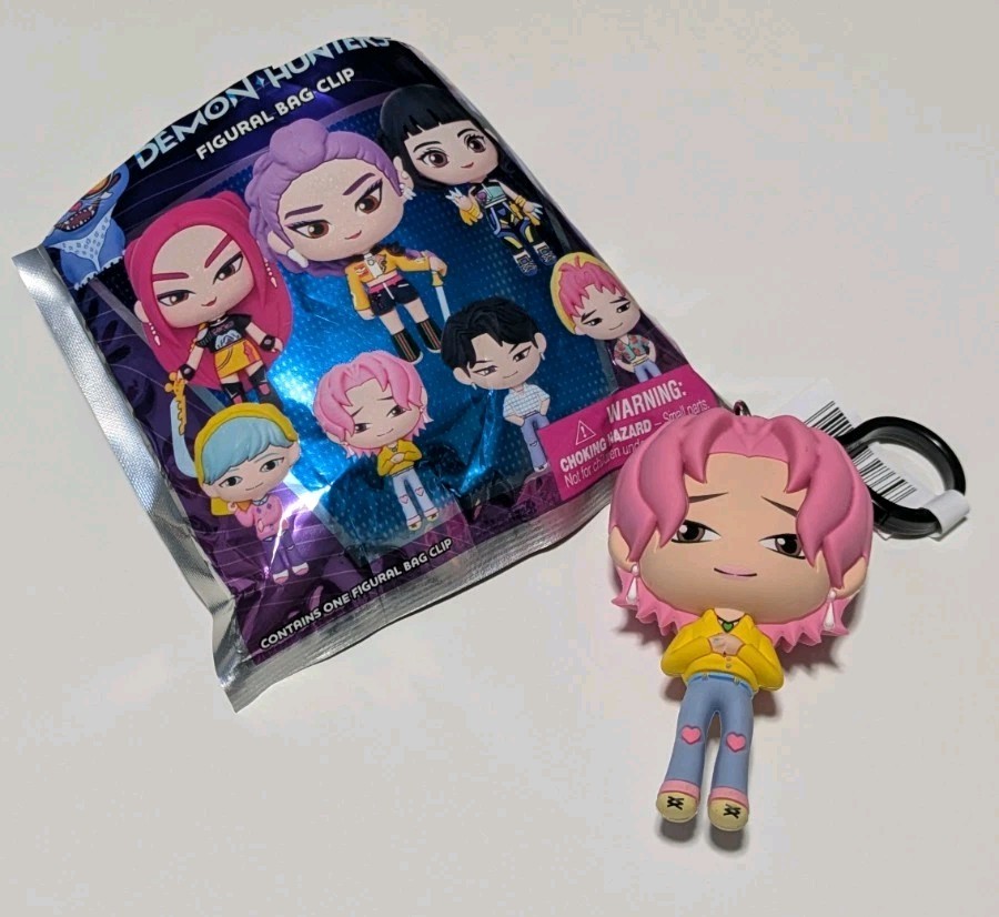 K-Pop Demon Hunters Figural Bag Clip Keychain - Saja Boys Romance