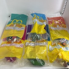 Complete Set Of 6 Sealed 1992 Dino-Motion Dinosaurs McDonald's Happy Meal Toys