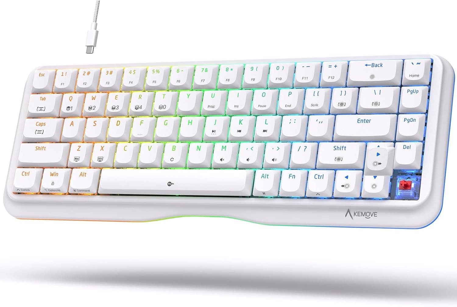 Kemove K68SE USB-C Custom Angel Mechanical Gaming Keyboard