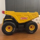 2004 - VINTAGE HASBRO TONKA MIGHTY BIG YELLOW DUMP TRUCK 19” RED HANDLE