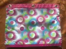 Jot Zipper Binder Pouch Pencil Case Roughly 9” x 6 1/2” - Cool Pattern - New