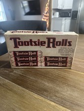 Vintage 1940's Tootsie Rolls 24 Count Candy BOX manufactured by The Sweets Co