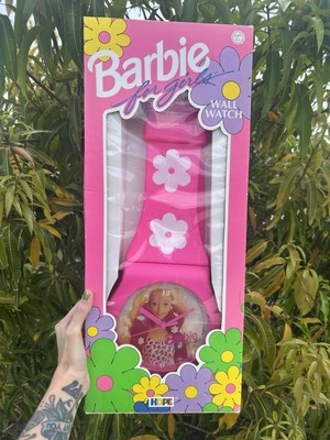 RARE Barbie Wall Watch Clock