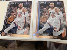2025 NBA topps basketball mist print error cards colors dont match on the back