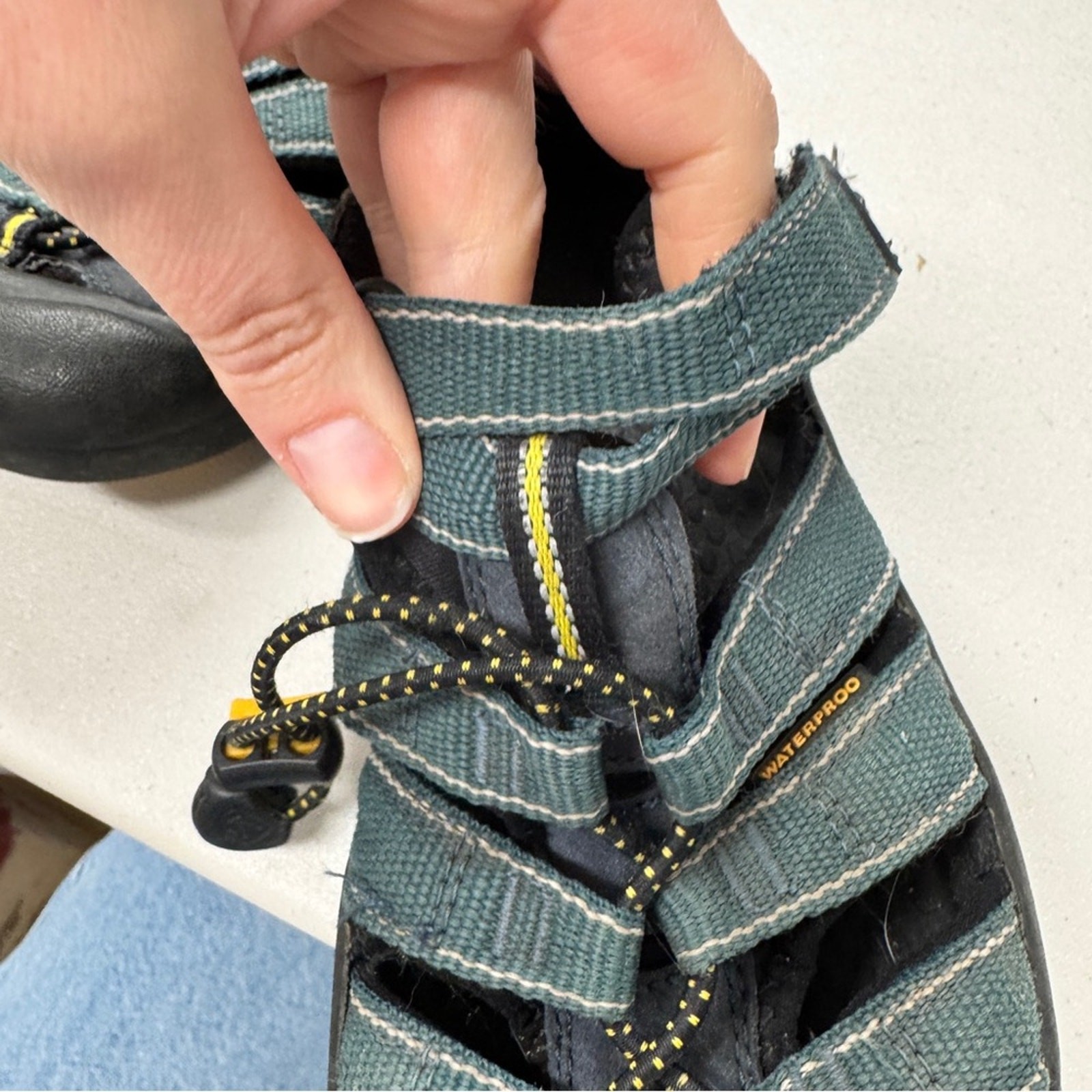 Sandali Keen Newport H2 verdi da trekking outdoor bambini 3 casual impermeabili gomma