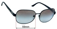 SFx Replacement Sunglass Lenses fits Bvlgari 6042 - 59mm Wide