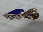 Ann Curley Signed Sterling Silver Lapis Pendant, 8.4 Grams — photo 7