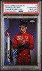 2020 Topps Chrome F1 #4 Charles Leclerc Purple Ref Rookie /399 Psa/Dna AUTO 10