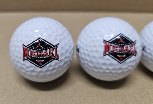 3 Pack A Salute to Michael Jordan Retirement Night Jumpman Wilson Golf Ball HTF - Picture 4 of 9