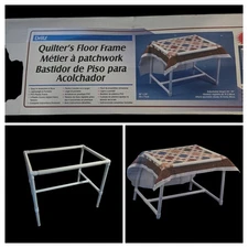  DRITZ Quilting Quilter's Floor Frame#3129 39"x28" Tilts To 4 Comfortable Angles